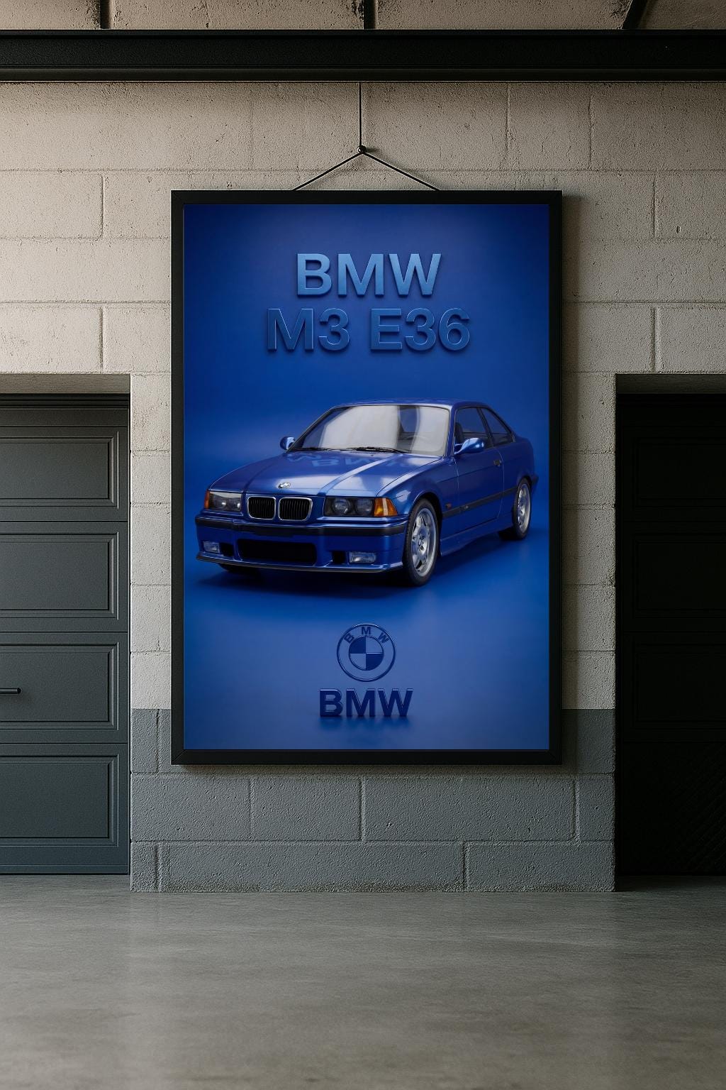 BMW M3 E36 Poster Classic JDM & European Sports Car Wall Art Digital ...
