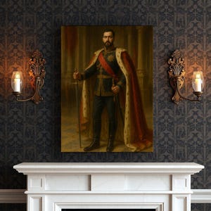 Custom Royal Portrait Oil Painting from Photo, Renaissance Portrait, Historical Royal Portrait, Royal Portrait, Custom Anniversary Gift