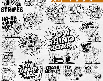 Safari Toon: SVG PNG Files for Cricut (Commercial Use, Instant Download)