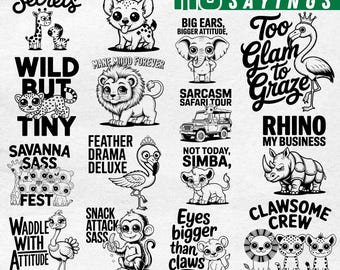 Safari Sayings: SVG PNG Files for Cricut (Commercial Use, Instant Download)