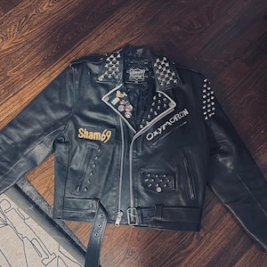 Leather Punk Jacket - Etsy Canada