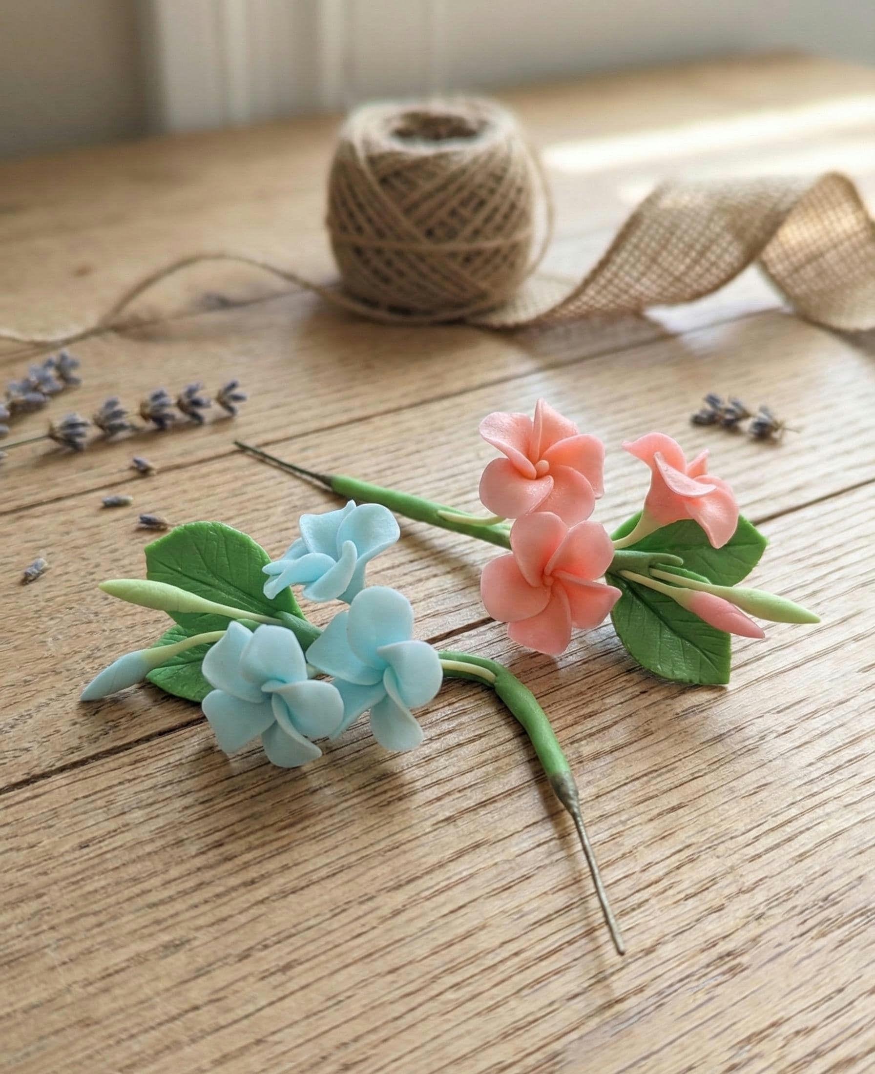 Handmade Clay Mini Plumeria Ear Flowers, Hair Pins 10/20 Pcs - Etsy