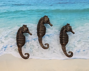 SEAHORSE DRAWER KNOB ~ Cabinet knob ~ Towel hook ~ fREE sHIPPING