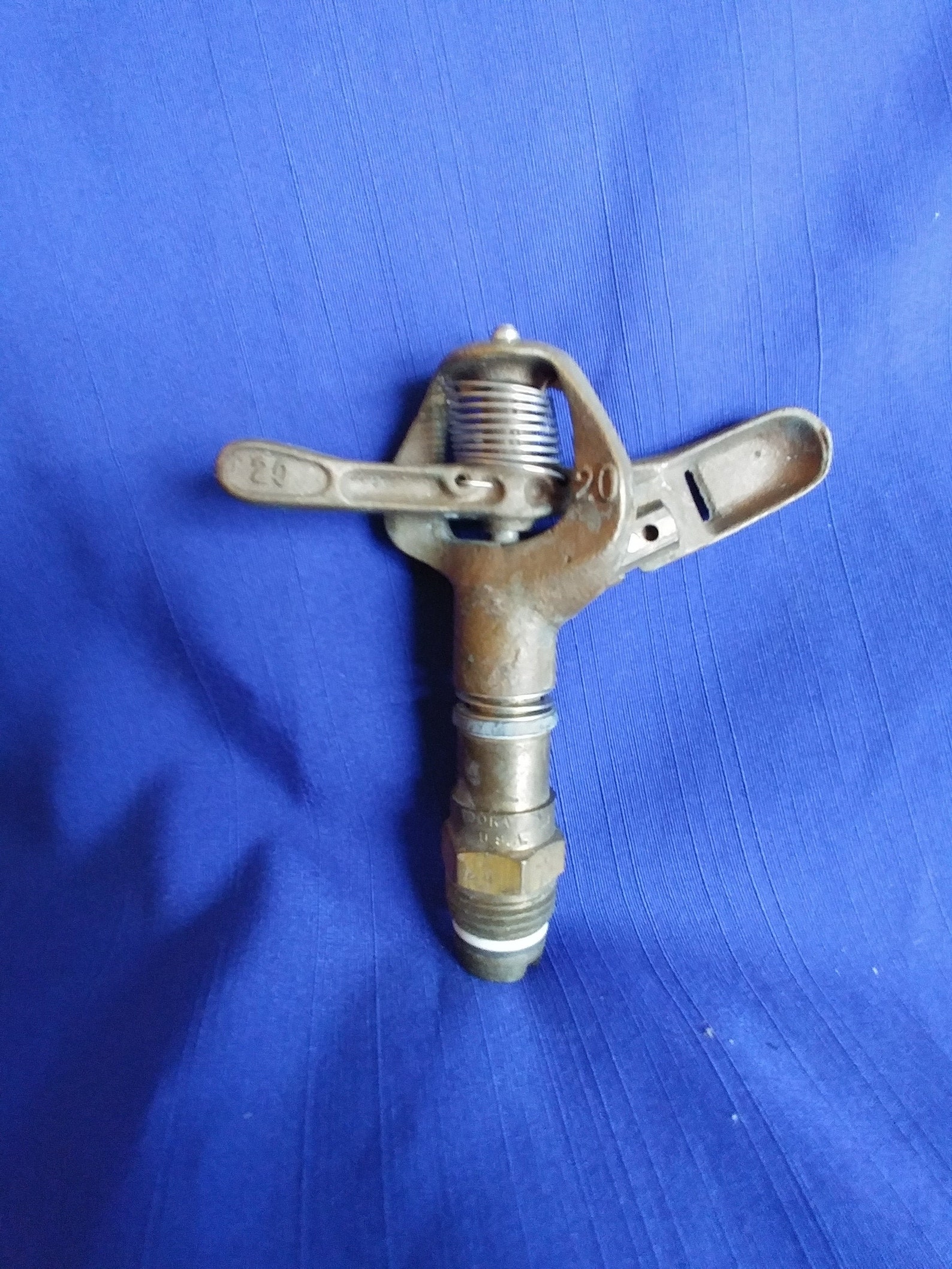 Vintage Brass RAIN BIRD SPRINKLER Head4 1/2Pulsating Etsy