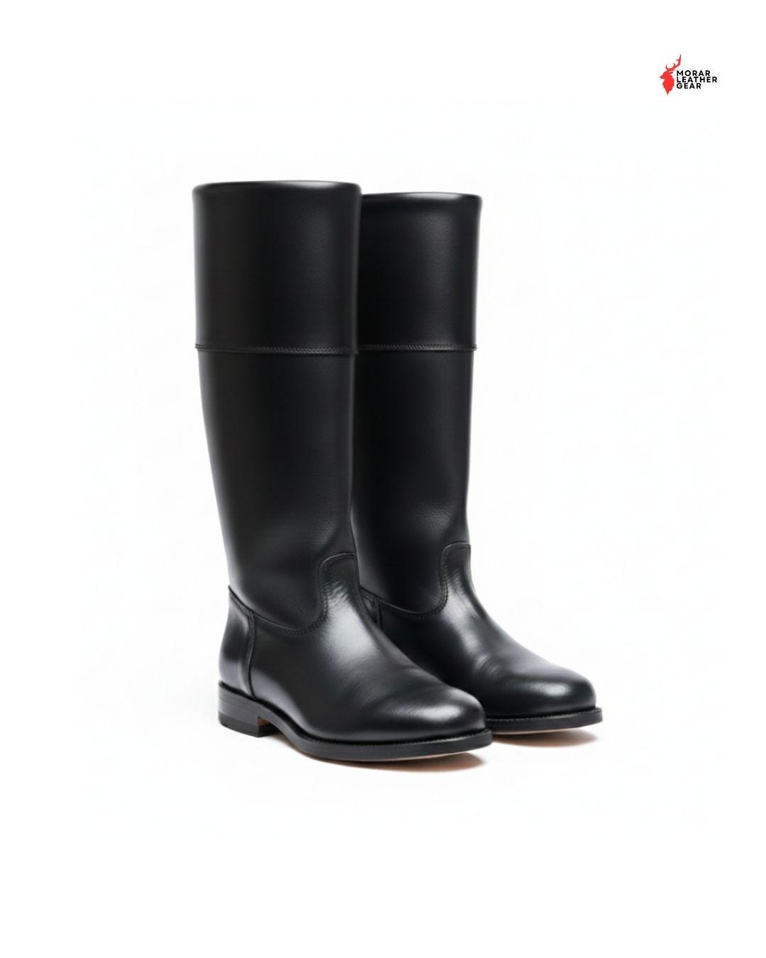 Bottes D'équitation Vintage En Cuir (Femme, UK 3) – Avec Extenseurs