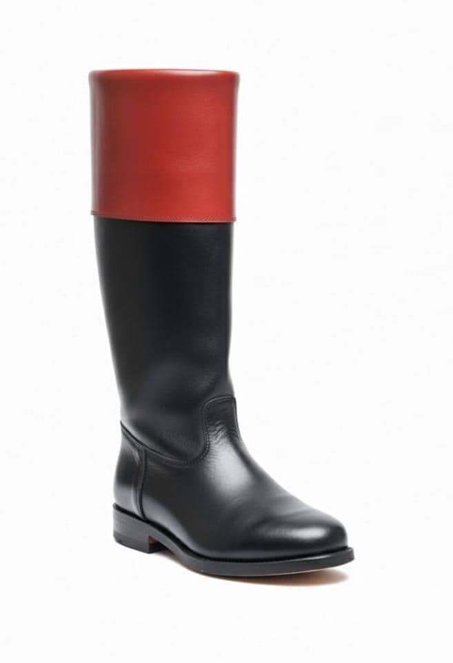 Handmade Leather Colonial Boot - Revolutionary War Style Military ...
