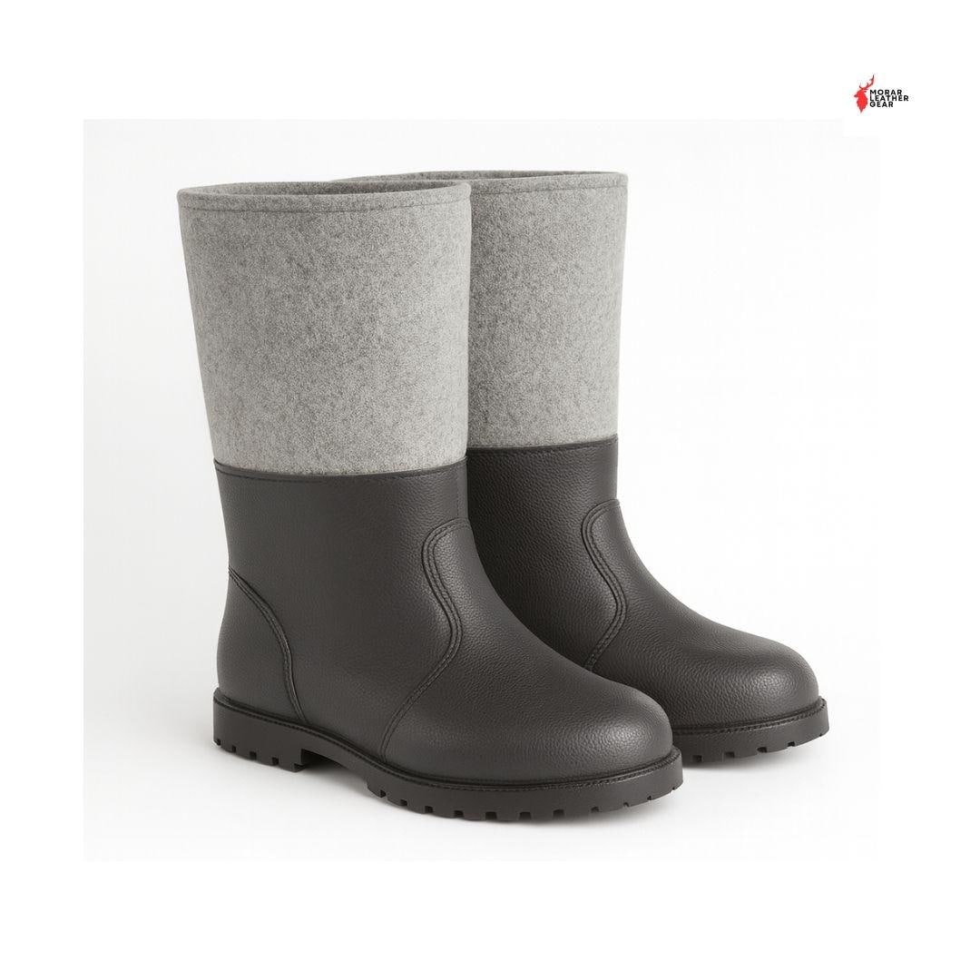 rubber boots vintage style winter boots