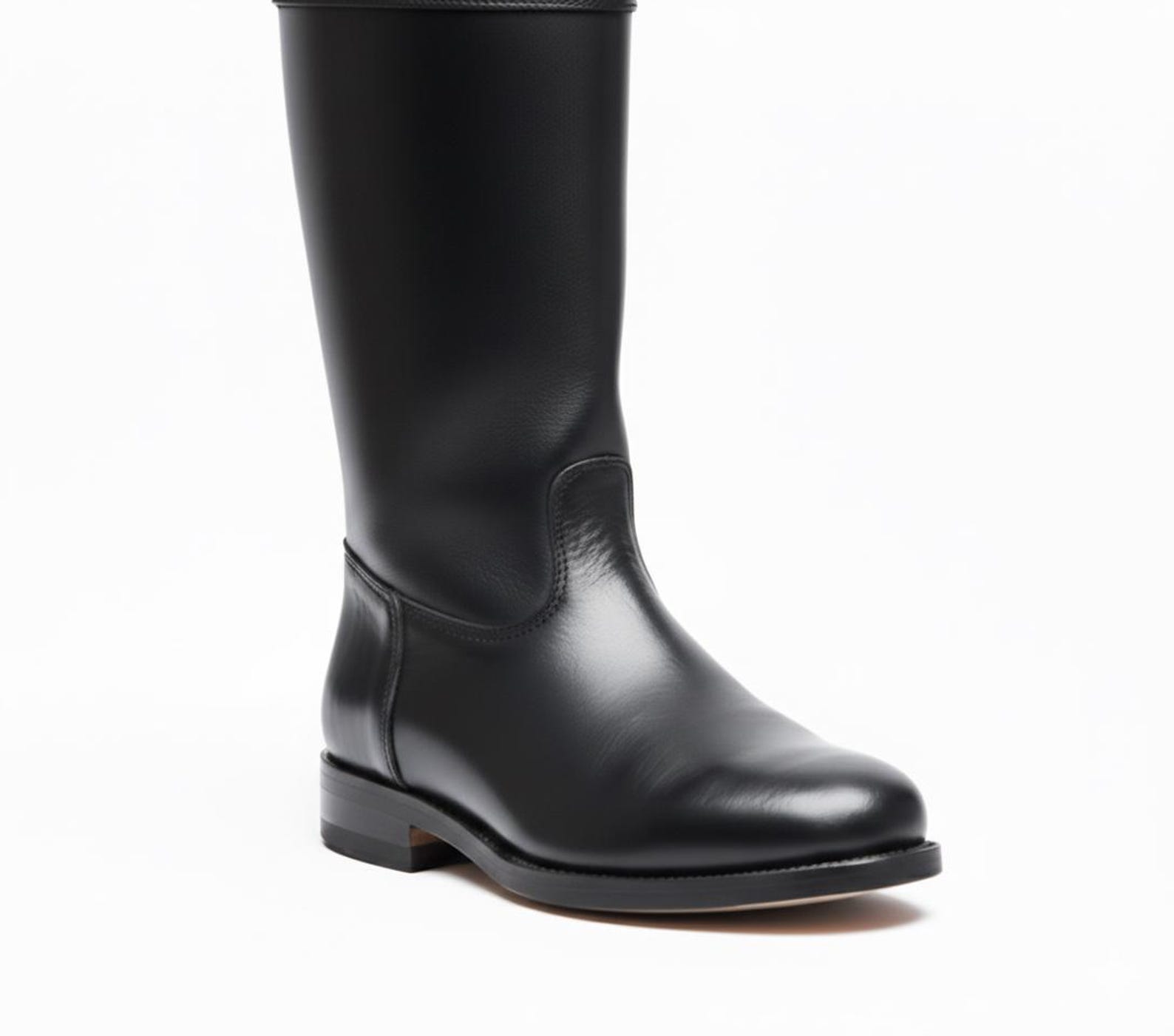 Handmade Colonial Riding Boots for Men | Revolutionary War Style Black ...