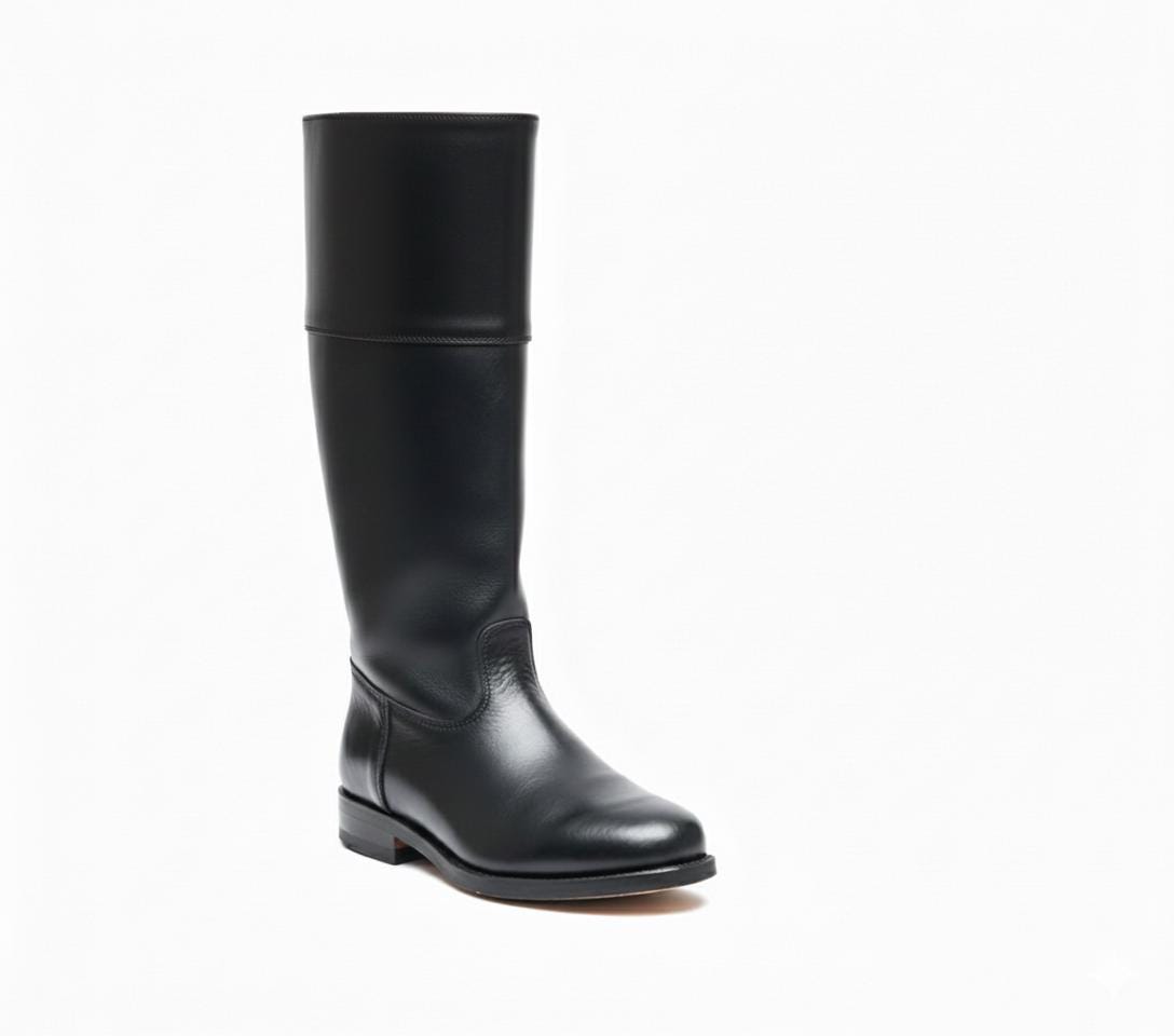 Handmade Colonial Riding Boots for Men | Revolutionary War Style Black ...