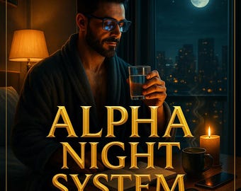 ALPHA NIGHT SYSTEM | Men’s High-Value Night Routine – Fall Asleep Fast, Wake Up Focused | Instant Download