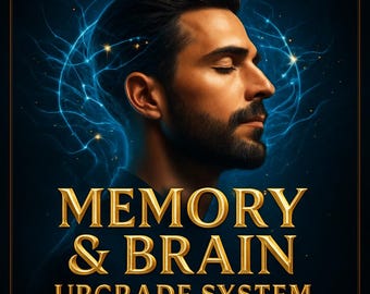 Memory and Brain Upgrade System | Focus, Learning, Study and Productivity Guide for Men | Boost Recall, Kill Brain Fog | Instant Download
