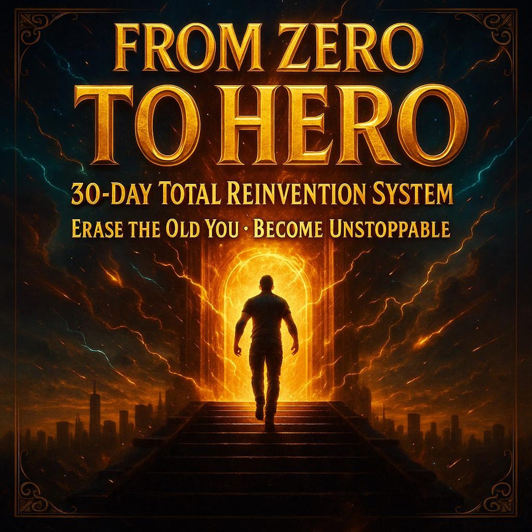 FROM ZERO to HERO — 30day Reinvention System Kill Weak Habits, Build
