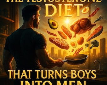 THE TESTOSTERONE DIET: 4-Week Alpha Meal System to Boost Testosterone, Energy, Muscle, Drive and Strength | Science-Based | Instant Download