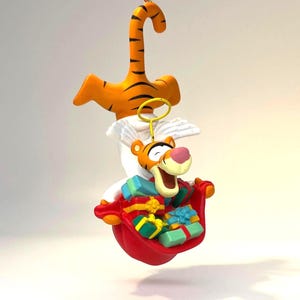 Tigger Disney Christmas Magic Grolier Vintage Ornament Collectible Original Box Winnie the Pooh, FREE SHIPPING