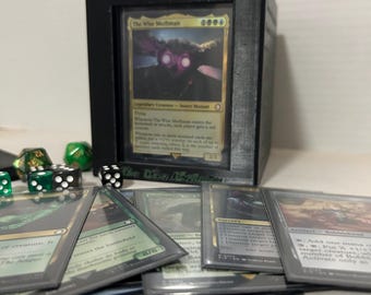 Wise Mothman Engraved Commander Deck Box - 3D Printed TCG Card Case