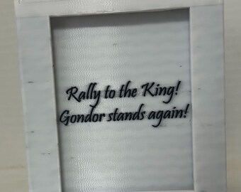 King of Gondor inspired Engraved Commander Deck Box - 3D Printed TCG Card Case