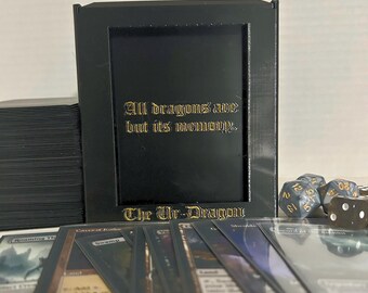 The Ur-Dragon Magic The Gathering Engraved Commander Deck Box - 3D Printed TCG Card Case