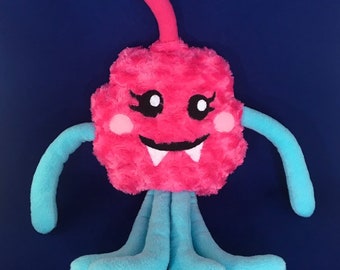 Peluche extraterrestre rosa grande – Monstruo kawaii hecho a mano – Almohada de peluche suave – Regalo ideal para niños y coleccionistas