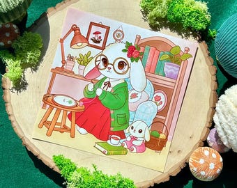 Woodland Animal Art Prints – Cute Handmade Forest Creatures (Set of 3 or Individual) – Kawaii Animal Lover Gift