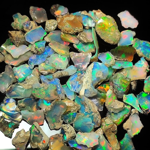 エチオピア オパール 原石 鉱物標本 ジュエリーグレード AAA