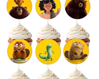 Hoppers Cupcake Toppers, Hoppers Birthday Cupcake Toppers, Hoppers toppers, Cupcake Toppers (Digital PDF File)