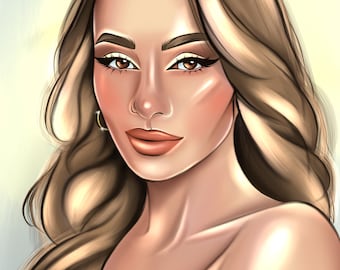 Custom Digital Portrait from Photo