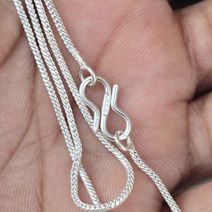Handmade 925 Sterling Silver Necklace Chain, 2mm Thick
