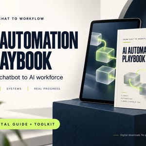 AI Automation Playbook  Toolkit: 10 Workflows, AI Agents Guide and Worksheets