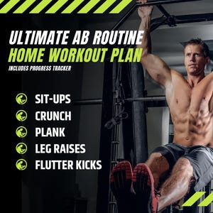 12 Week Ab Workout Plan – Core Strength & Toning Program – Home + Gym Friendly – Digital Download Fitness Guide.