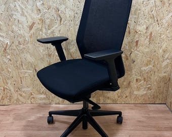 Silla de oficina Bestuhl J Operator, totalmente ajustable, malla/tela negra - Envío al Reino Unido