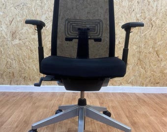 Silla de oficina HAWORTH* Very - Totalmente ajustable - Negro/Plata - Envío al Reino Unido