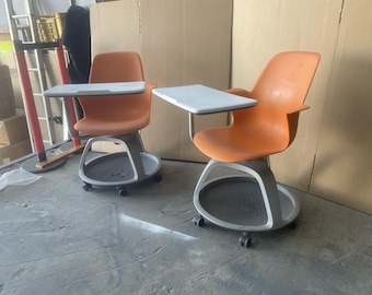 Silla multiusos Steelcase Node - Naranja/Blanco - Excelente estado