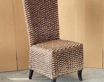 Sillas de jardín/comedor de madera maciza tejida - 8 disponibles - Excelente estado - ENTREGA A DOMICILIO