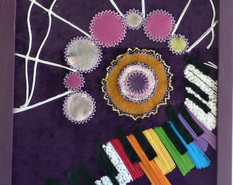 Spielen im Web -- Musik-Kunst-Wandbehang