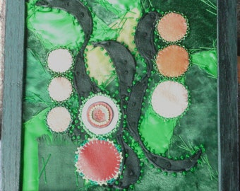 Fleur -- Fibre Arts Original Wandbehang