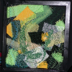 Lizzzards - Fiber Art Wall Hanging