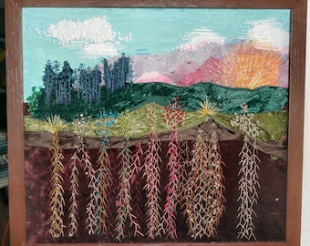 Mt. St. Helens Roots - Handarbeit Wandbehang