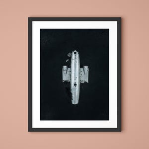 Iceland Drone Photo Print, Sólheimasandur Crash Site Wall Art, Abandoned Plane Photography, Nordic Landscape Fine Art Decor, Iceland Photo