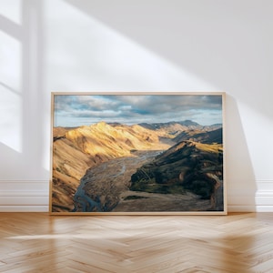 Landmannalaugar Iceland Photo Print: Volcanic Landscape Wall Art (Digital Download)