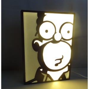 Homer Simpson LED Light Wall Art
