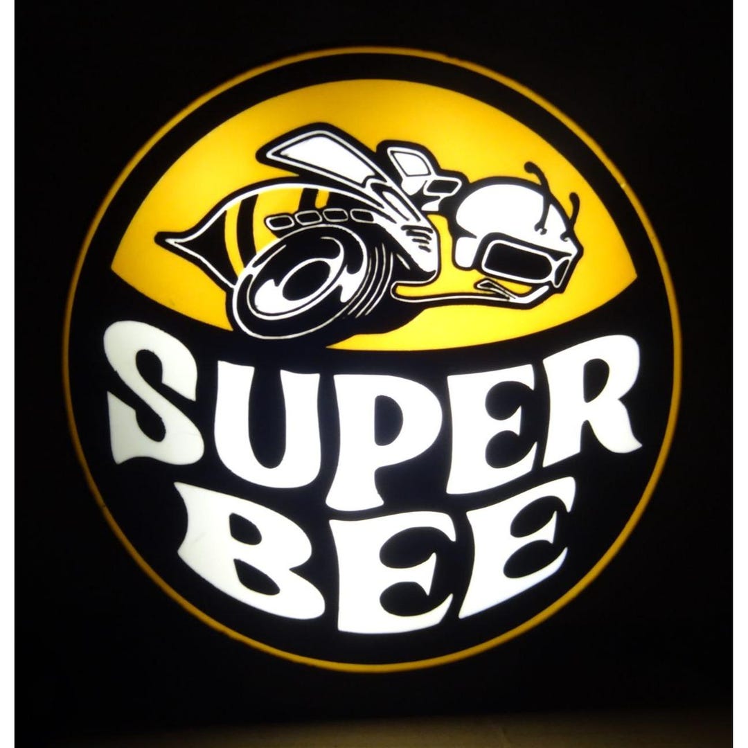 Dodge Super Bee LED Light-up Wall Sign With Dimmer Switch - Etsy