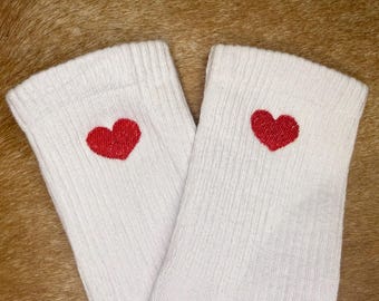 Calcetines bordados personalizados: calcetines con nombre personalizado para despedidas de soltera, bodas, cumpleaños, San Valentín y regalos.