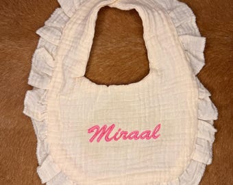 Babero bordado personalizado para bebé: regalo de Navidad, babero de recuerdo