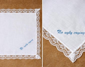 Servilletas bordadas personalizadas / Texto personalizado / Hasta 8 palabras