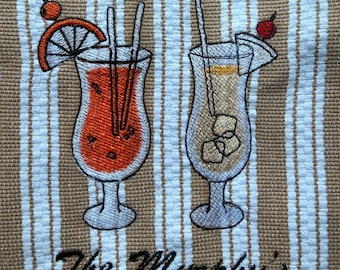 Toalla de mano de lujo bordada / Ropa de baño personalizada para invitados / Elegante decoración de baño con monograma / Toalla decorativa de algodón