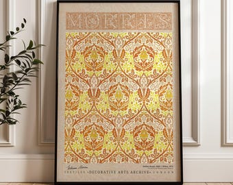 William Morris Golden Bough Poster, Arts and Crafts Exhibition Print, Vintage Botanical Wall Art