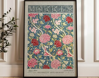 William Morris Cray Poster, Arts and Crafts Exhibition Print, Vintage Botanical Wall Art