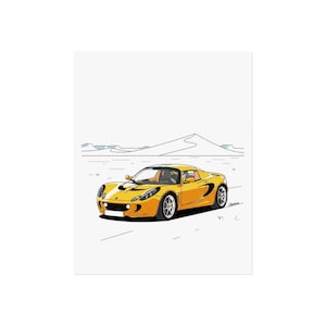 Lotus Elise S1 Art Print: Vibrant Automotive Poster, British Sports Car