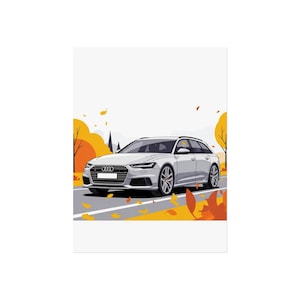 Audi RS6 Avant Poster: Giclée Car Art Print for Automotive Decor