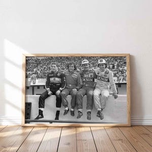 Ayrton Senna Formula 1 Poster: Mclaren F1 Motorsport Canvas Art
